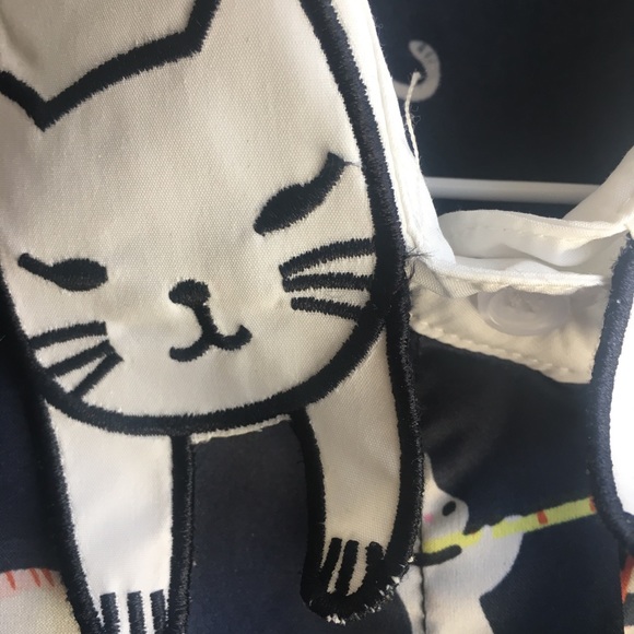 NWT Cat collar full sleeve shirt - Picture 7 of 8